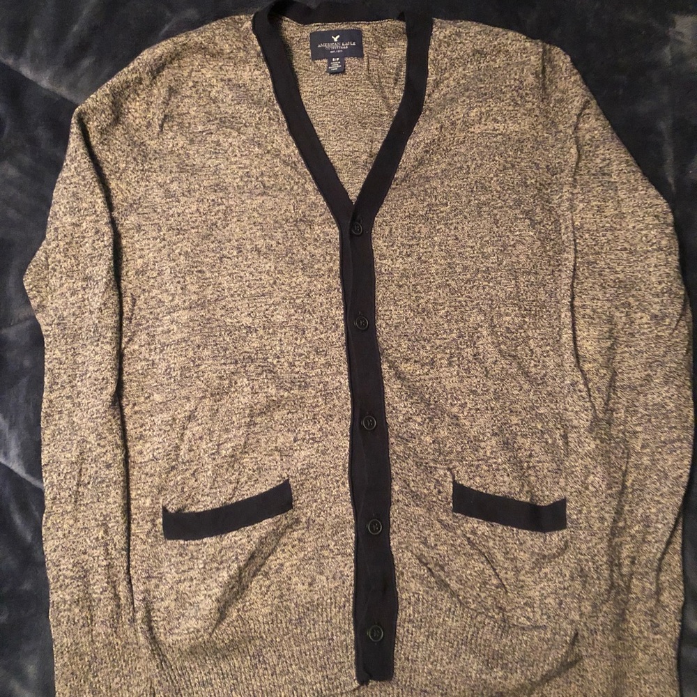 American eagle button up sweater